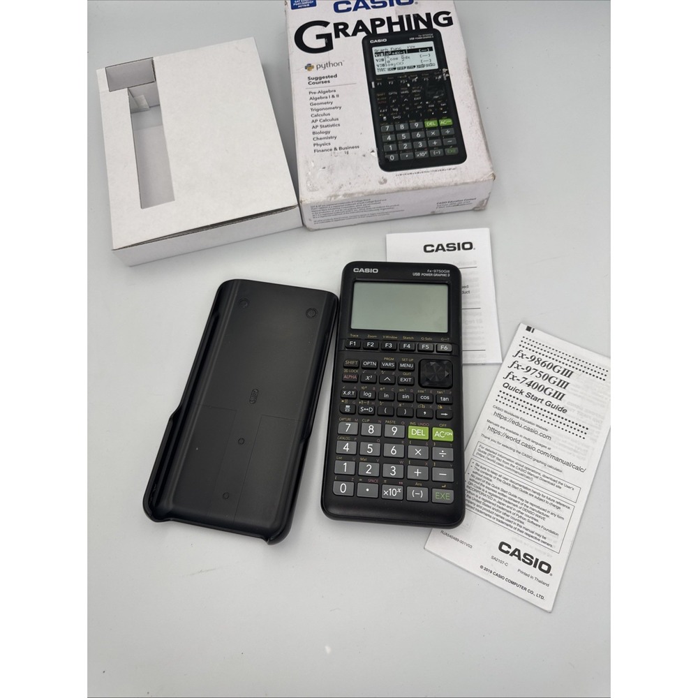 Casio fx-9750GIII Graphing Calculator Python Black Testing/Working-New/Open Box - Picture 8 of 11